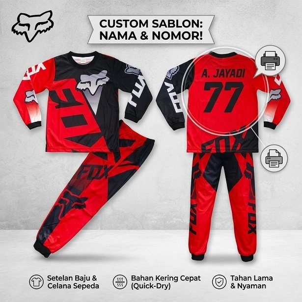 BISA COD/ setelan baju trail anak laki laki/ baju kaos motorcross/ baju sepeda anak lakilaki