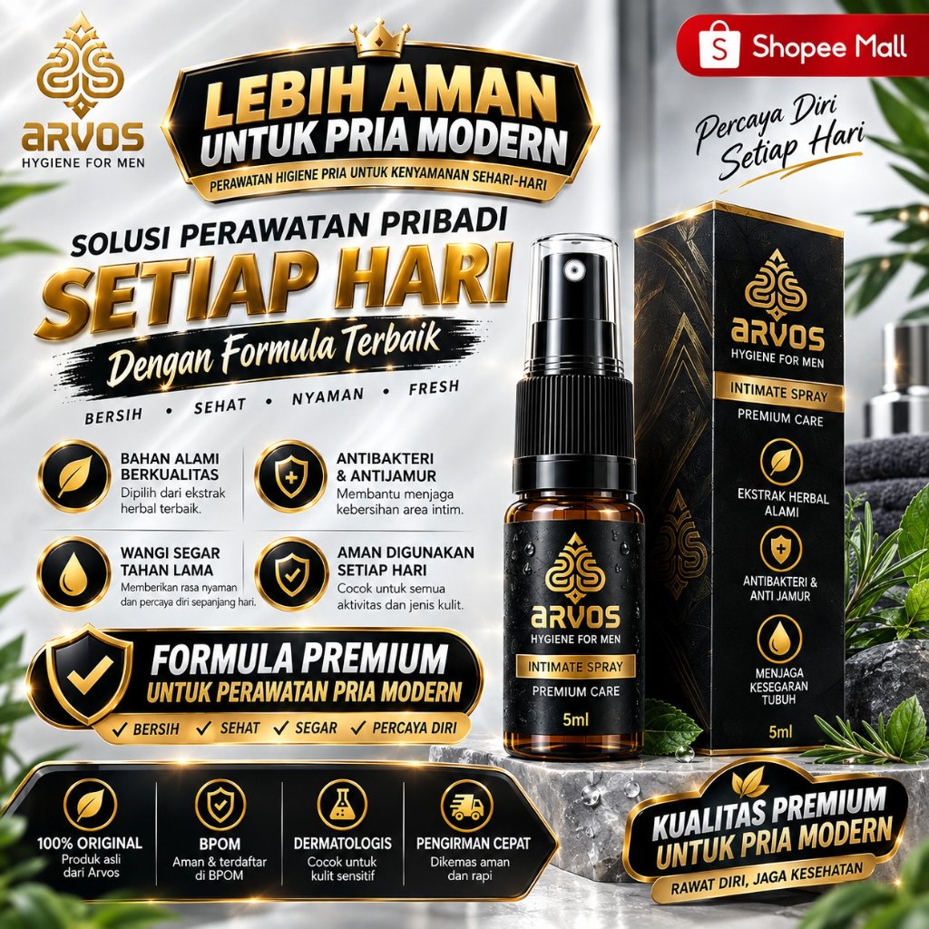 Arvos Spray OBAT KUAT PRIA TAHAN LAMA