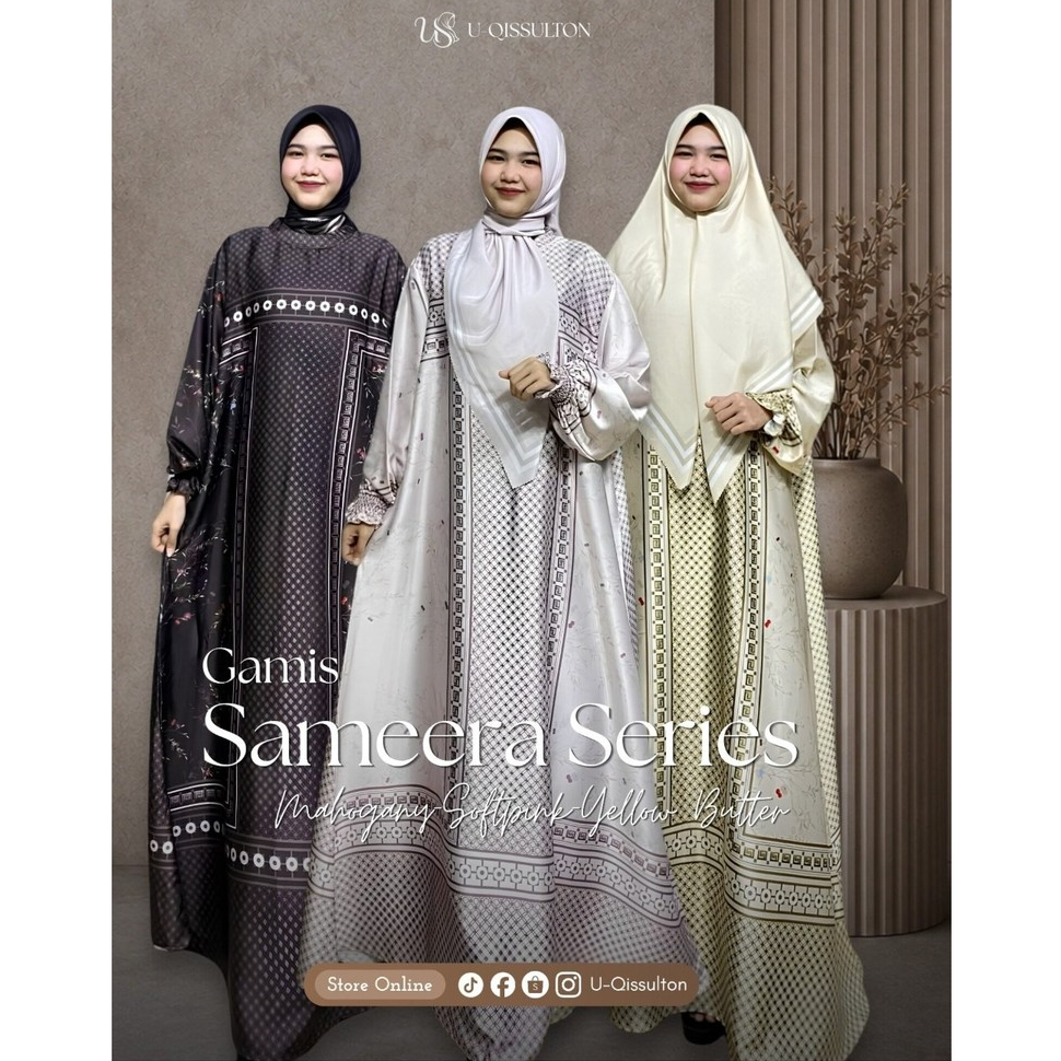 Gamis Sameera Series Satu Set Hijab