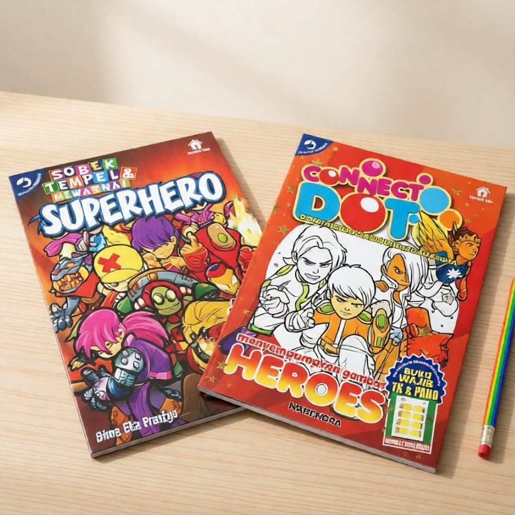 Buku Connect Dot: Heroes dan "Connect Dot: Princess