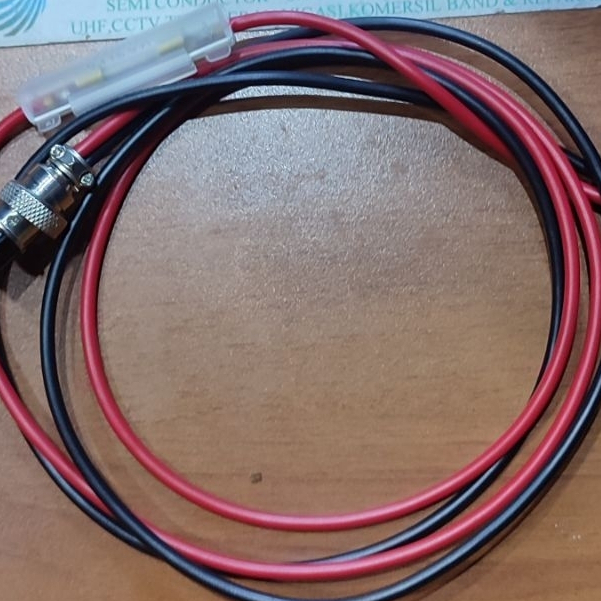 KABEL DC KENWOOD TR9130 TR7950 FUSE + SKUN PANJANG 1.5METER