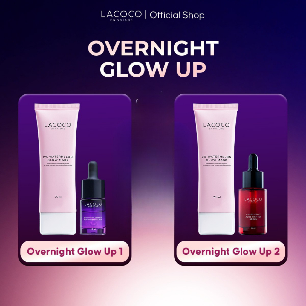 Bundle Lacoco Overnight Glow Up - Free Product Wajib Klaim