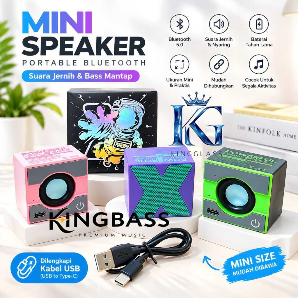 Vibox X-1 Portable X Bluetooth Speaker Mini / Speaker Bluetooth Mini Speaker Wirelles Music [BAA]