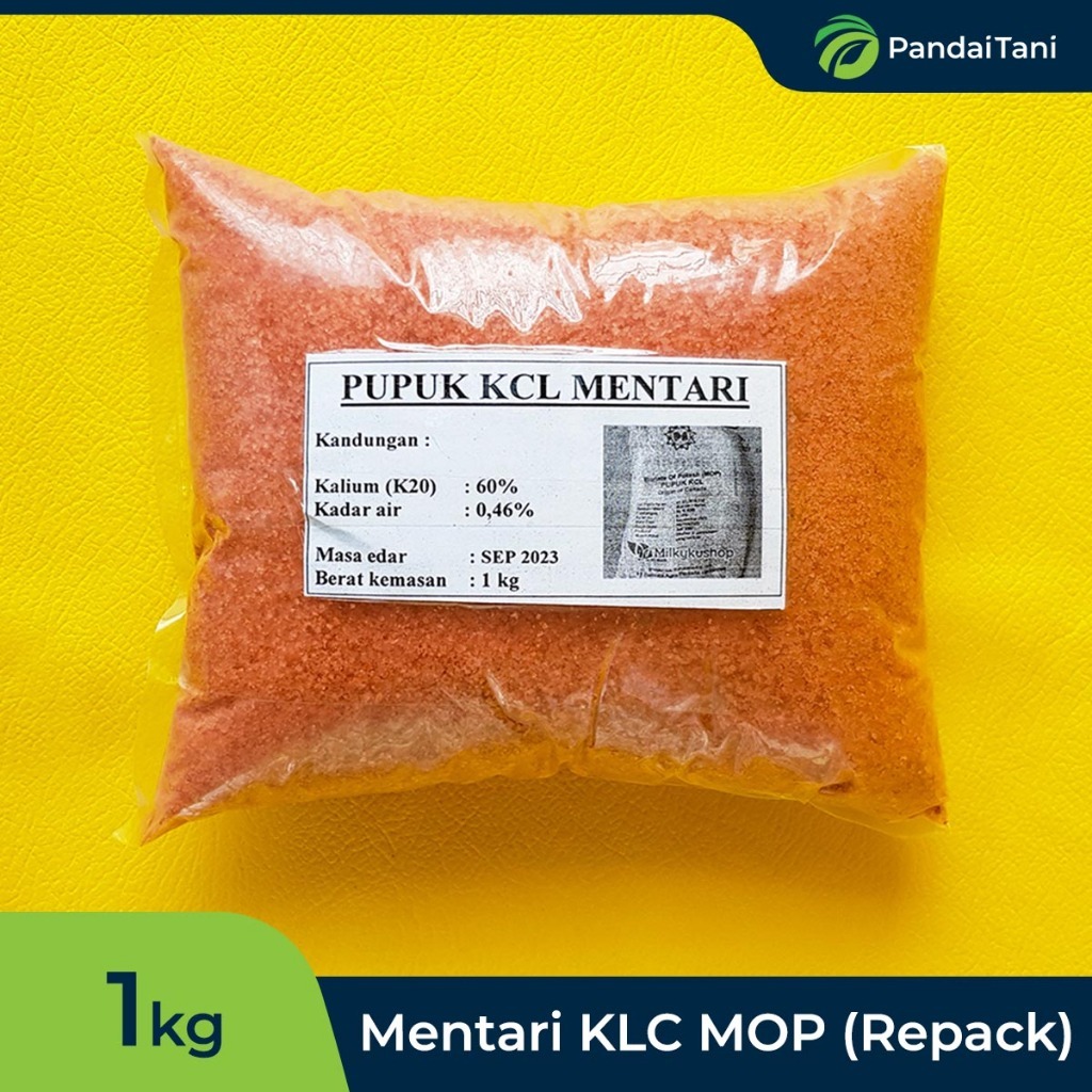 PUPUK MENTARI MOP KCL 1 KG KEMASAN REPACK