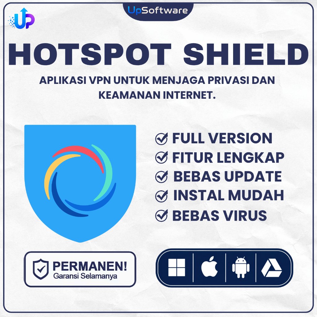 [S0483]  Hotspot Shield Pro - Aplikasi V P N untuk Komputer PC LAPTOP dan androTercepat Dan Aman PRE