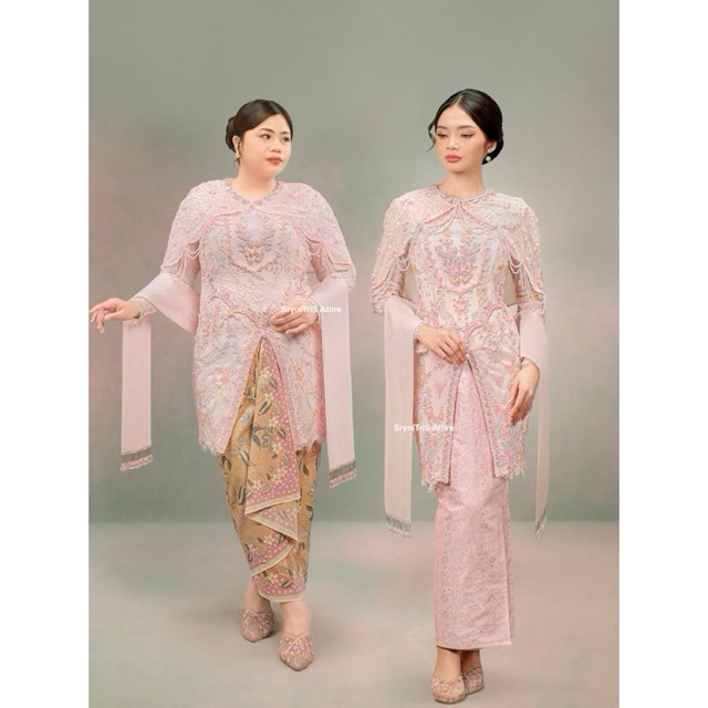 Sewa Kebaya Ivory Studio RTW || Bahtera | Jurai Powder Pink Kebaya