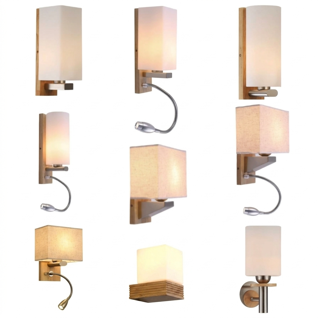 [HOT SALE] LAMPU DINDING KLASIK NAKAS BEDSIDE KAYU INDOOR CAFE KAMAR TIDUR WALL LAMP