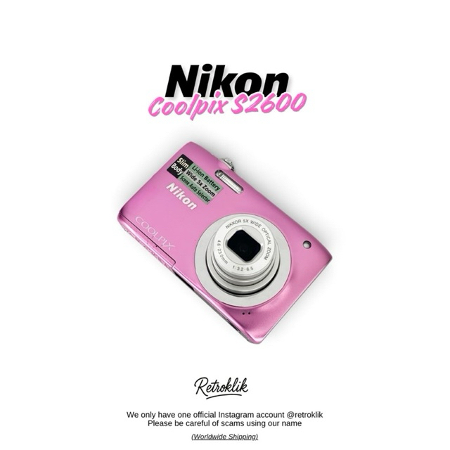 Kamera Digicam Nikon Coolpix S2600