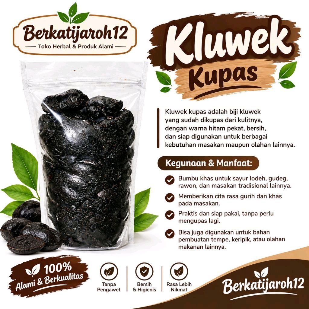 Kluwek Kupas Berkualitas 1kg siap pakai