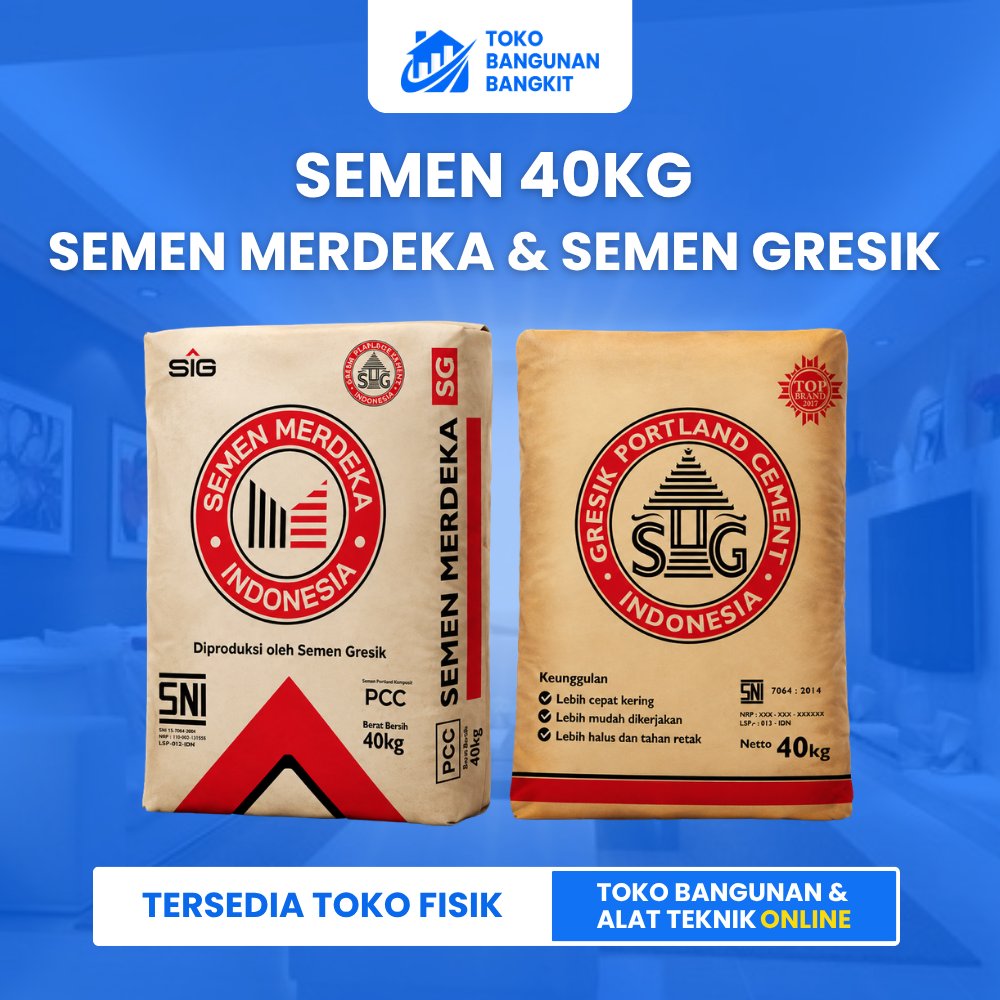 Semen Gresik 40kg – Semen Merdeka & Semen Gresik Portland Cement