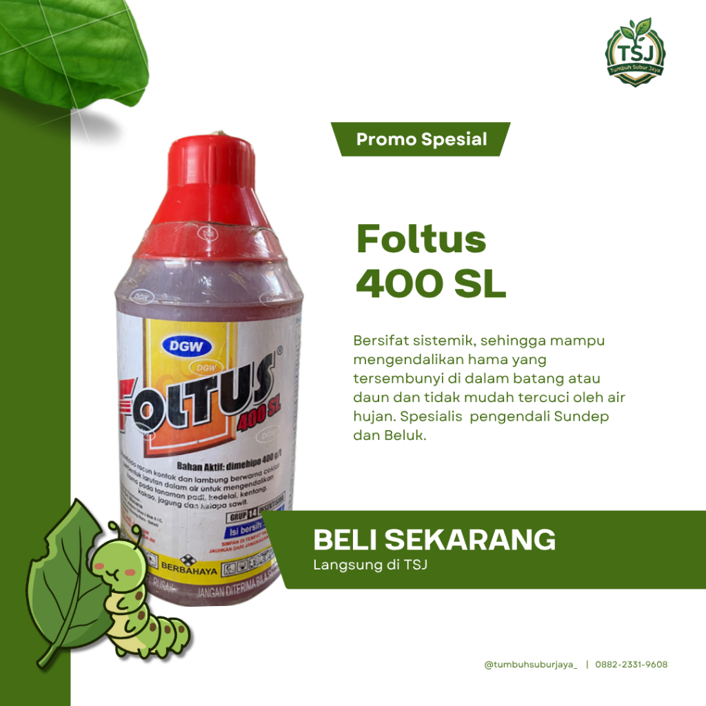 Insektisida FOLTUS 400sl isi 1liter pembasmi hama tanaman / Foltus