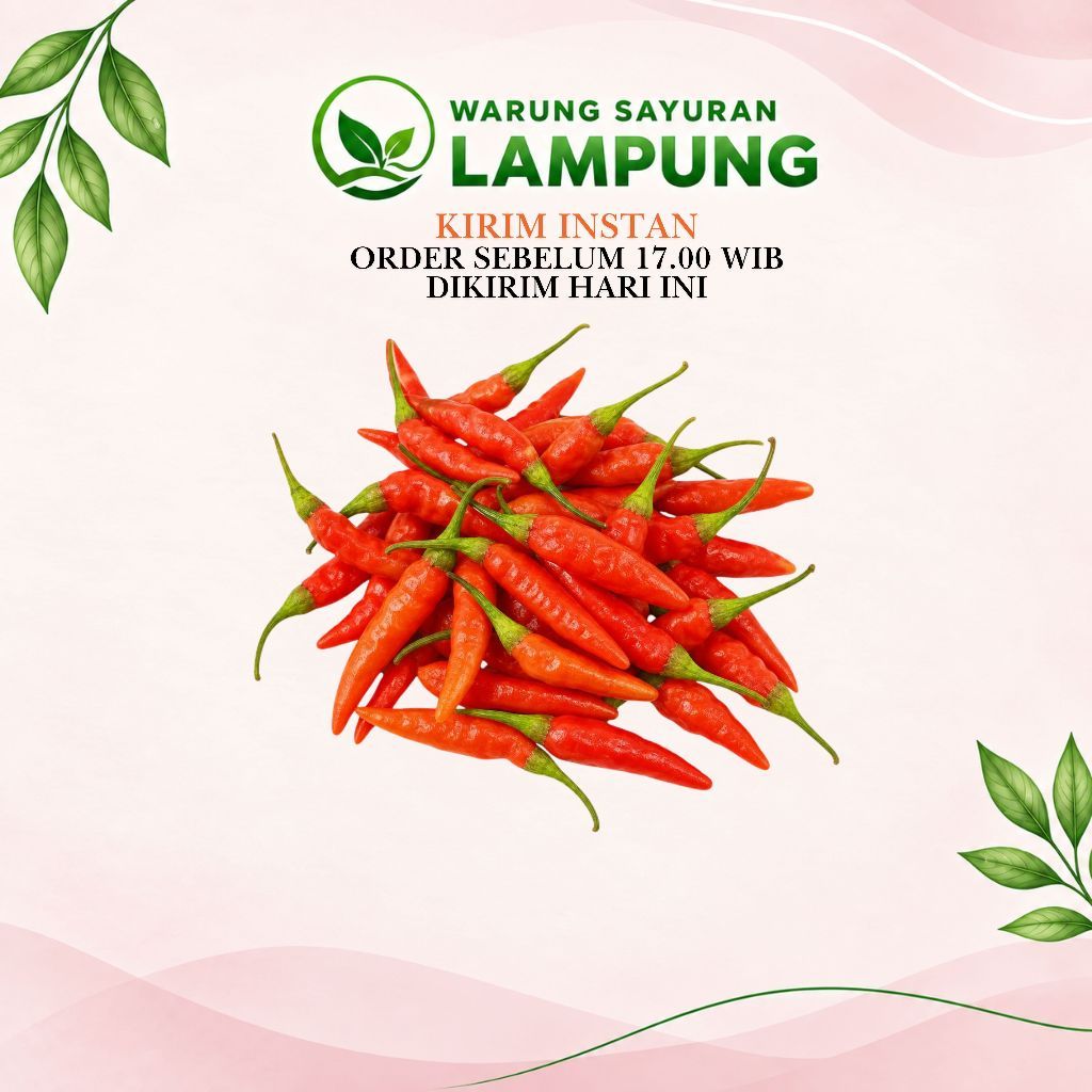 Cabe Rawit Merah/Cabe Setan Segar | Warung Sayuran Lampung