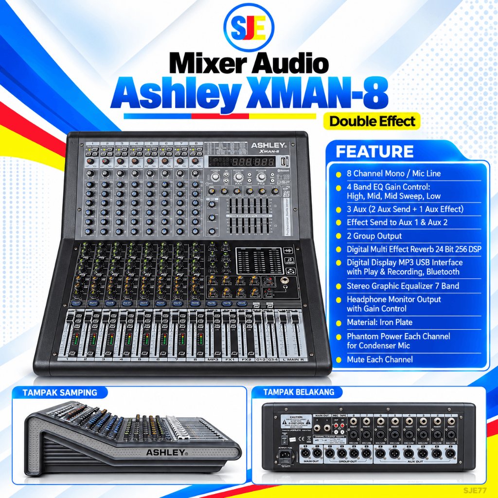 Mixer Audio Ashley XMAN 8 / Mixer Audio Ashley XMAN8 Double Effect