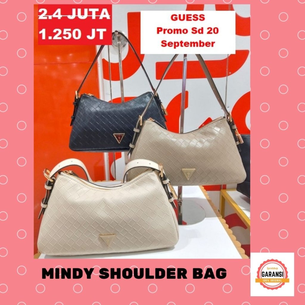 Tas Guess wanita seri EDITA MINI CONVERTIBLE  shoulder bag 100% original