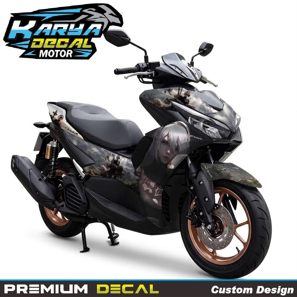 STICKER DECAL FULLBODY AEROX NEW 2020 ANIME REDBULL