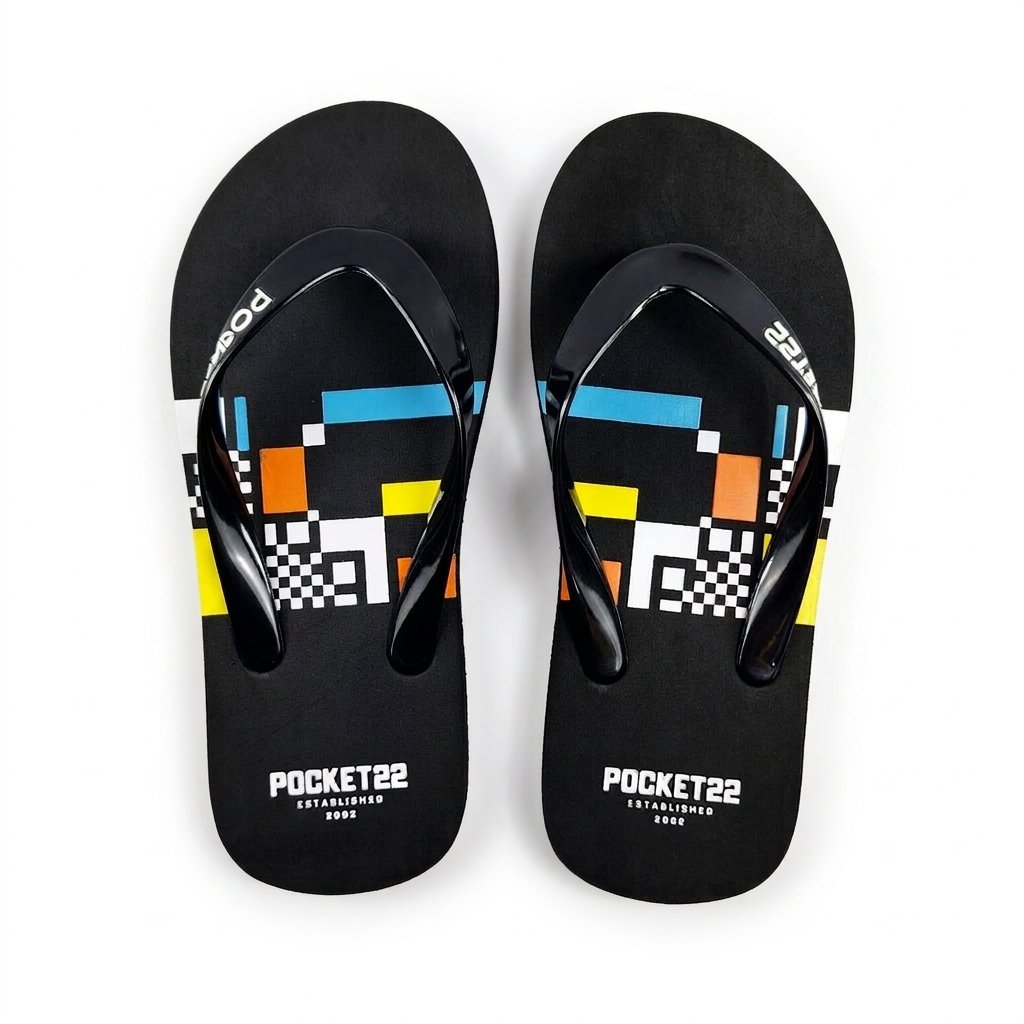 Sandal Jepit Distro Pria Wanita Flipflop Spon Pocket22 1283 Quache