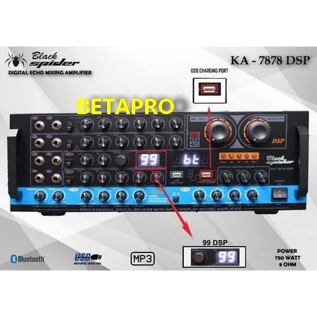 power ampli BLACKSPIDER ka7878dsp AMPLI BLACK SPIDER KA7878 DSP KA 7878 99 DSP