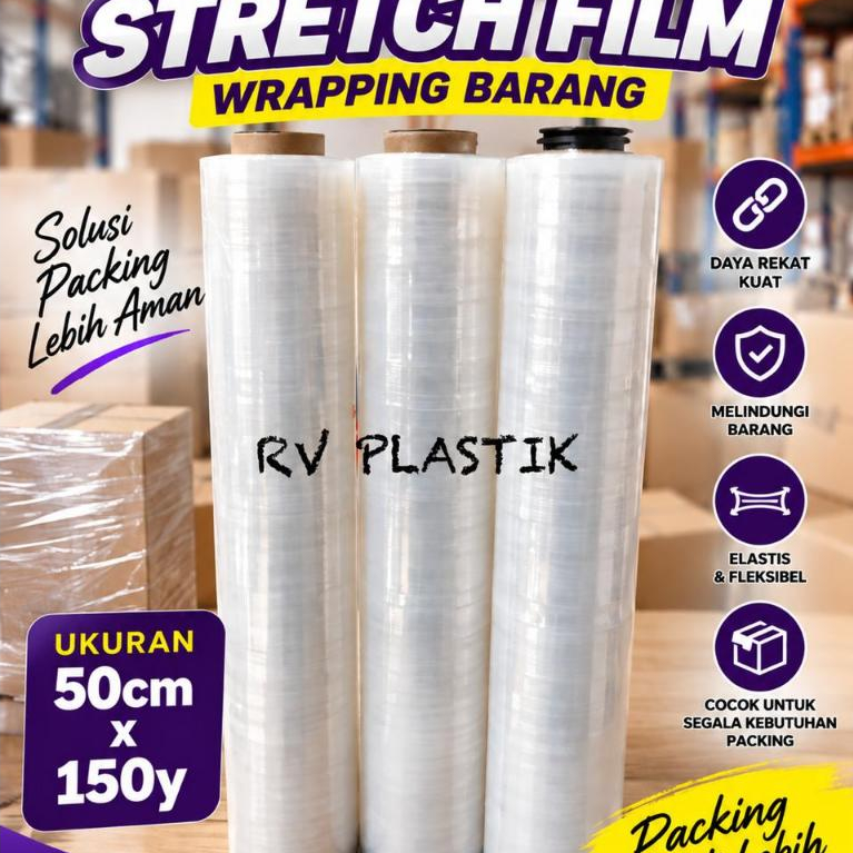 Plastik Wrapping /Wrapping  barang /Plastik koper /wrapping Koper /Stretch Film Barang 50cmX 150YARD