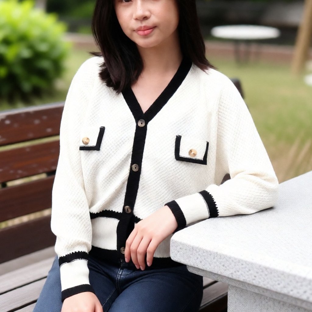 Slover - Arin Cardigan - Korean Knit Cardigan - Sweater Korea - Rajut Premium