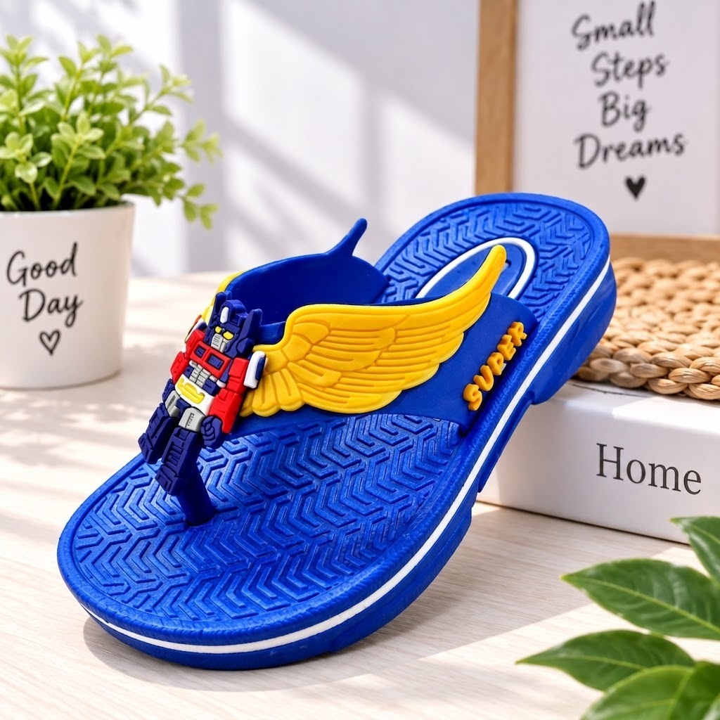 Sandal Anak Cowok Kekinian DULUX Sandal Jepit Santai Karet Robotic Anak Laki Laki Size 24 Sampai 35 