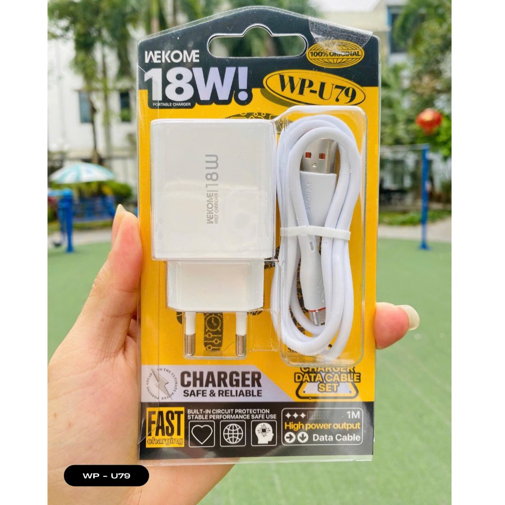 [ Charger Type C 18W ] Wekome Charger Raython 18Watt WP-U79 USB Type-C