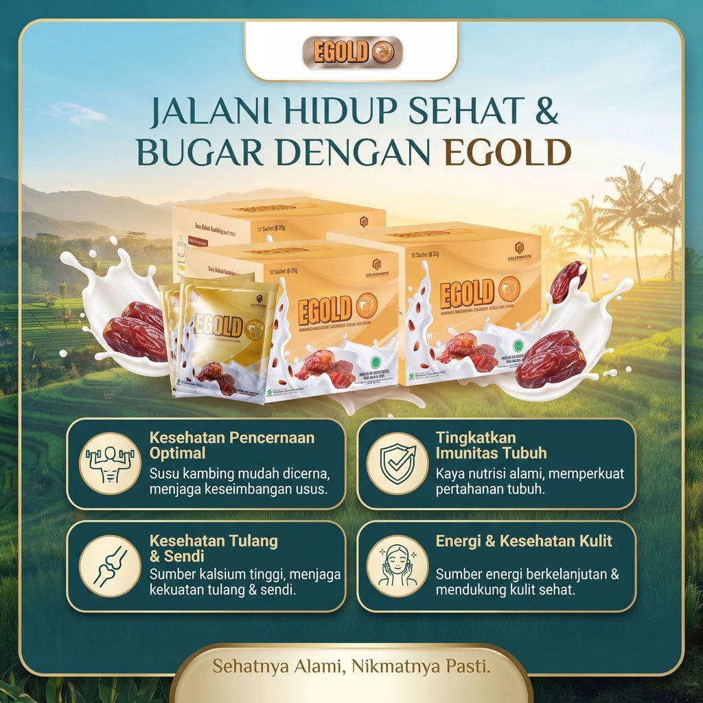 EGOLD SUSU KAMBING BAIK DIKOSUMSI RUTIN SETIAP HARI