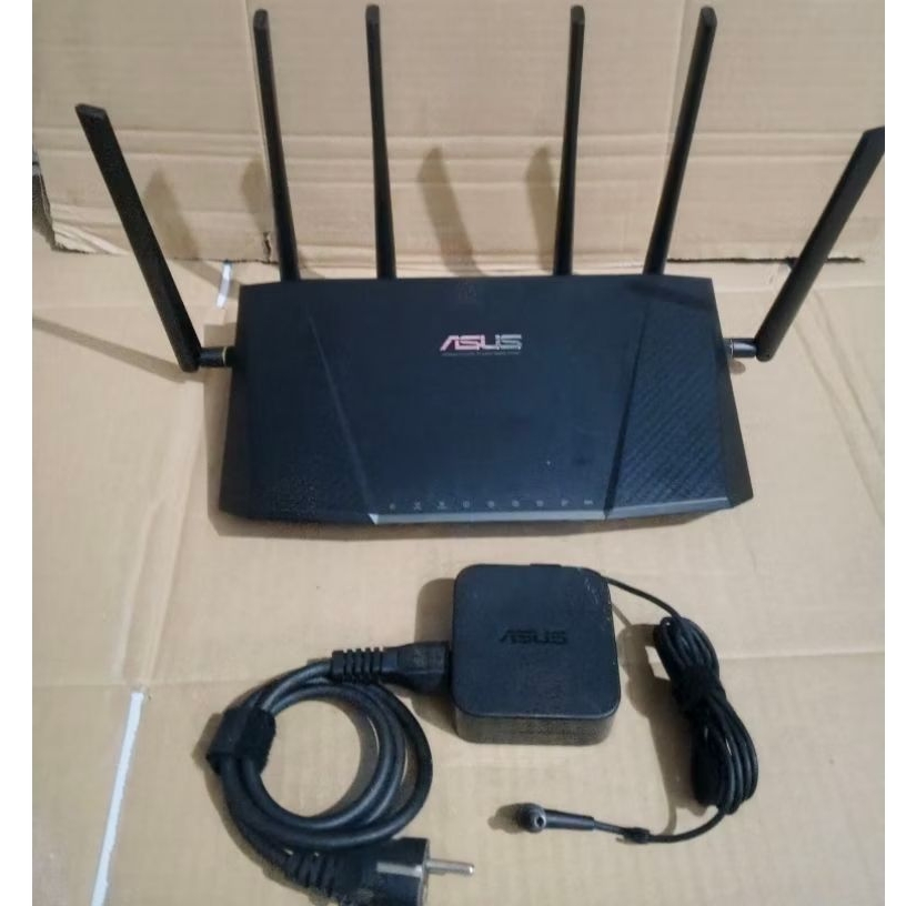 ASUS RT-AC3200 AC3200 Tri Band Gigabit ||unit + Adaptor ORI|| Normal Mulus