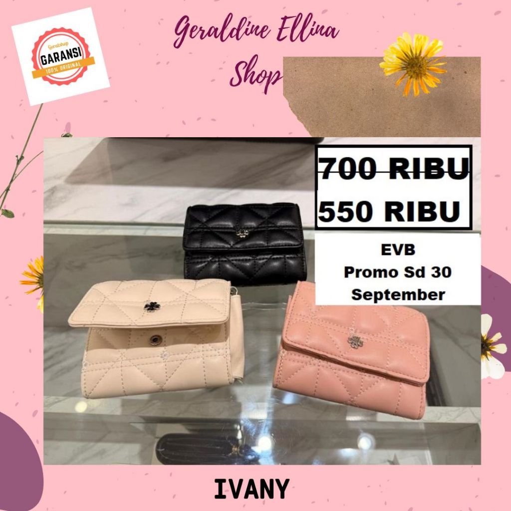 DOMPET WANITA IVANY SERIES EVB WALLET ORIGINAL
