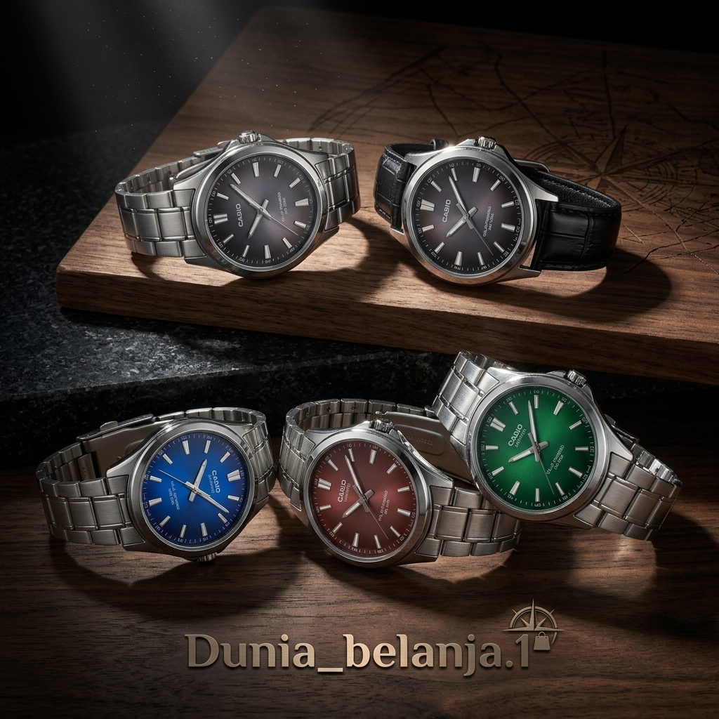 Original 100% Jam Tangan Pria Solar Sapphire MTSRS100D Garansi Resmi 1 Tahun CASIO MTS-RS100D-1AVDF 
