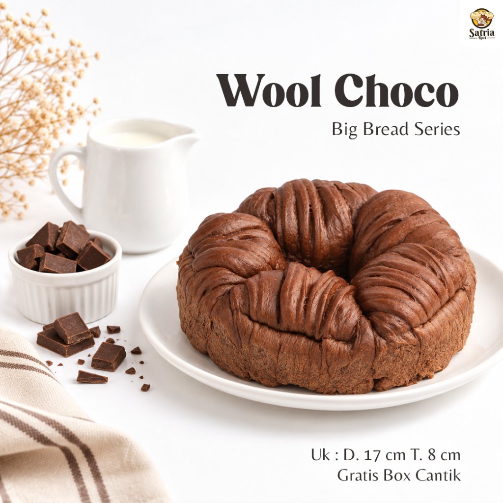 Wool Roll Bread Choco / Wool Roll Bread / Bread / Viralll / Cheese / Choco