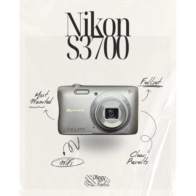 Nikon Coolpix S3700 Silver (Wifi)