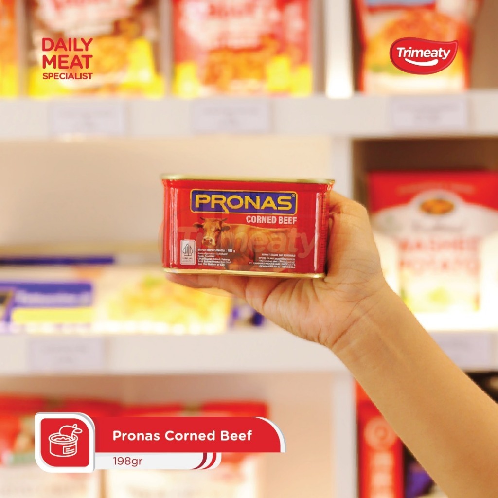 Pronas Corned Beef / Kornet Sapi Pronas / Kornet Kaleng / Kornet Burger