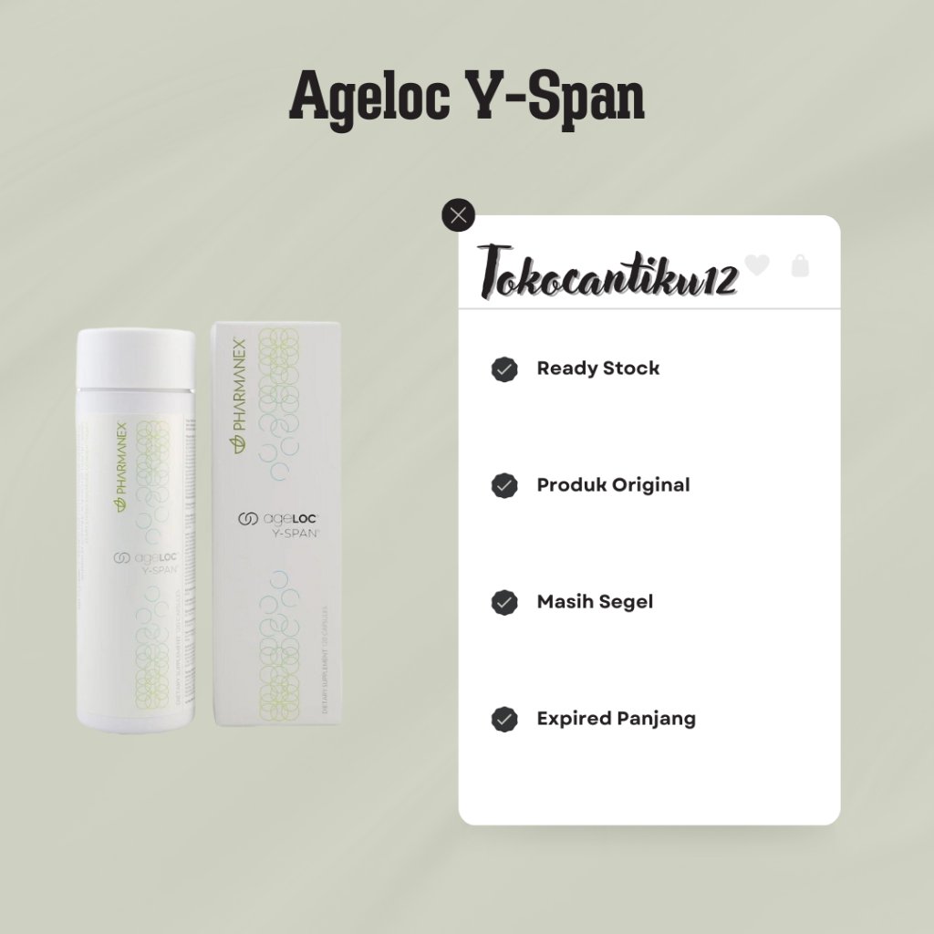 Youth Span Yespan Yspann Ultimate Anti Aging Suplemen Kesehatan Agelok Nu Skiin Pharmanex