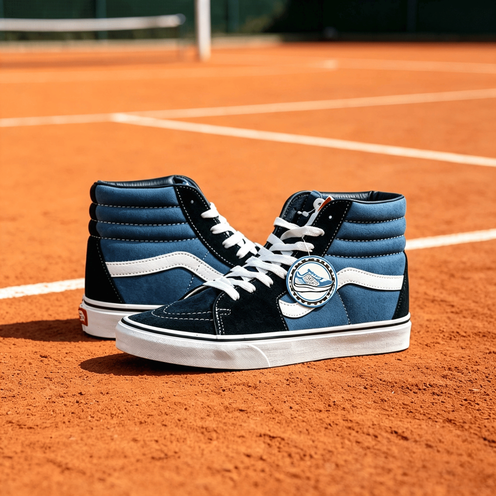 Sepatu Biru Navi SK8 High | Blue Navy SK8 Tinggi