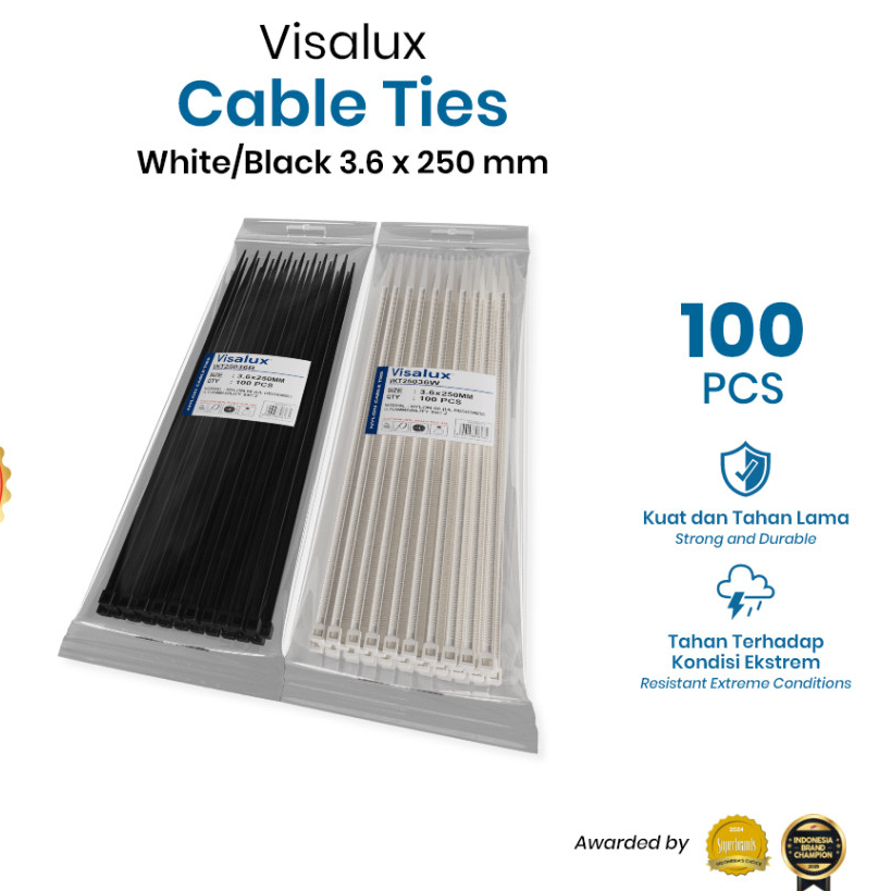 Kabel Ties 3.6 x 250 mm Visalux / Cable Ties Visalux