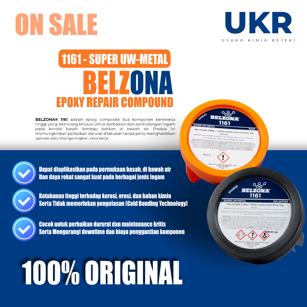 Belzona 1161 (Super UW-Metal) Guarantees 100% Original
