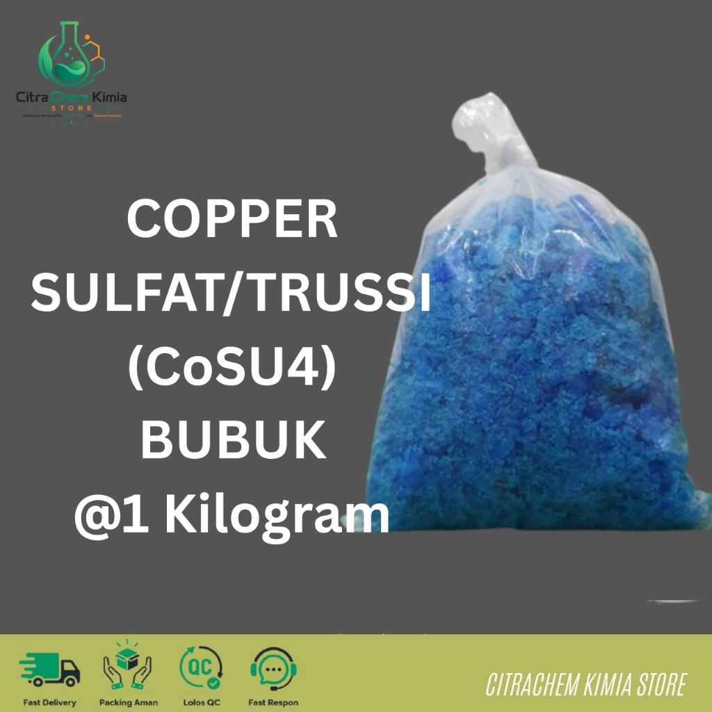 Copper Sulfate Pentahydrate Terusi CuSO4 99% 25 Kg | Cu 25%