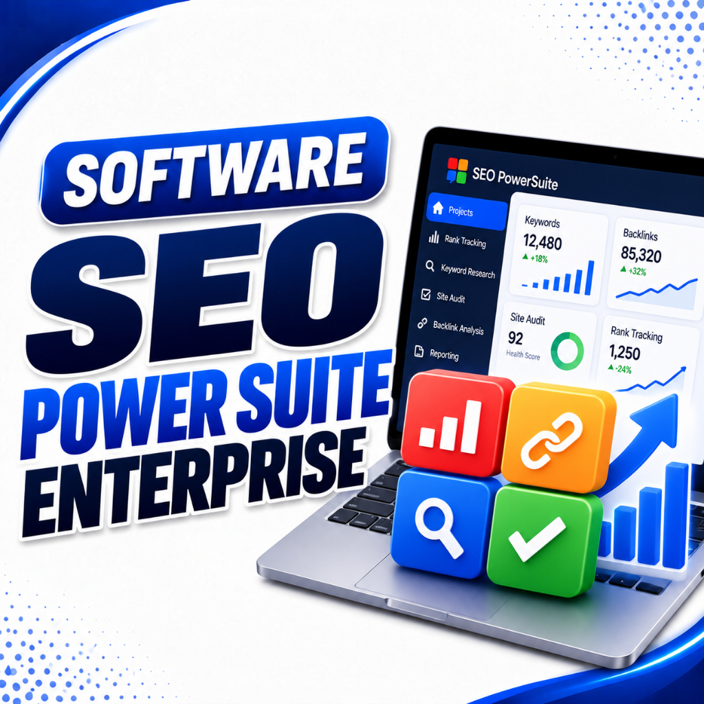 Software SEO PowerSuite Enterprise Tools Aplikasi SEO Audit Keyword Research Backlink Analysis & Ran