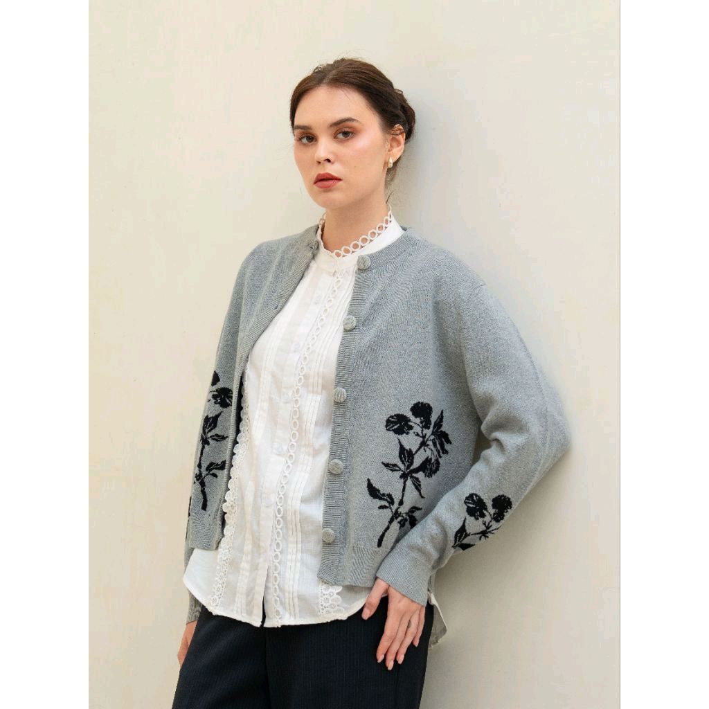 Emma Cardigan - Aleza Label | Cardigan Wanita | Cardigan rajut | atasan wanita | Sweater | alezalabe