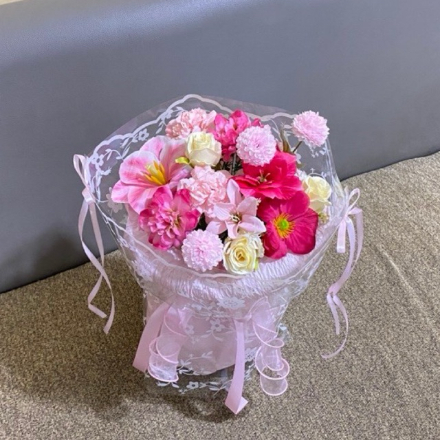 Round Bouquet | Bouquet Bunga Wisuda Medan | Bouquet Artificial Flowers