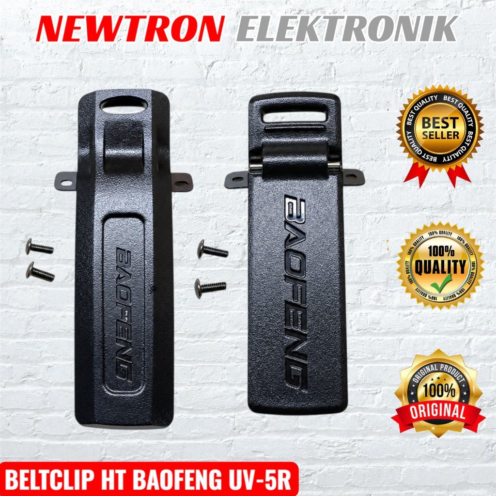 Beltclip HT Baofeng UV5R UV82 Original Asli Compatible VERTEC VT-5R VT-82 Pofung Merodith Taffware C