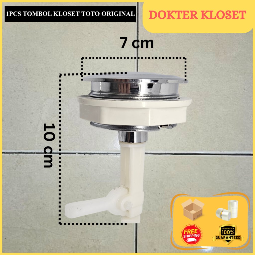 (1 pcs) Tombol Kloset TOTO Tipe CW823J – Tombol Flush Pengganti Asli TOTO Anti Bocor dan Awet // FLU