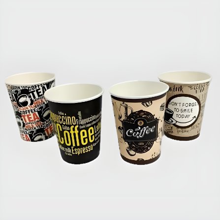 (ISI 50 PCS) Paper Cup 8oz Hot Osaka Kraft Motif / Gelas Kopi Kertas 8oz Motif/Gelas Kopi Gelas Kert