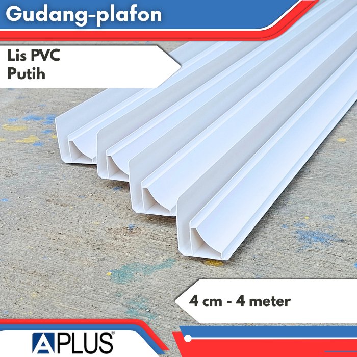 LIS PVC 4CM / LIST PVC / PVC / PPC / COKLAT / PUTIH