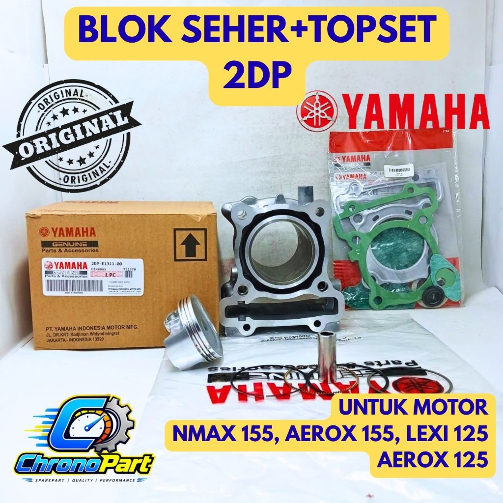 BLOK SEHER+TOPSET ORIGINAL YAMAHA KODE 2DP NMAX 155, AEROX 155, LEXI 125, AEROX 125