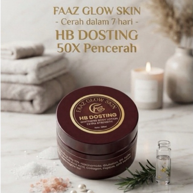 HB dosting Faaz Glow Skin - Hb dosting viral- Hb dosting pemutih badan - Hb dosting pencerah badan