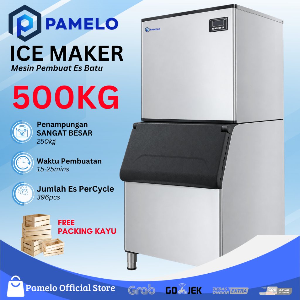 READY - ICE MAKER 500KG/24JAM MESIN PEMBUAT ES BATU KRISTAL