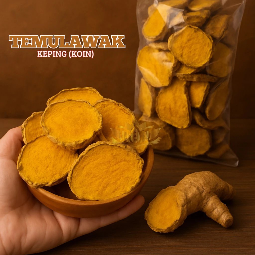 Temulawak Kering Asli Rempah Herbal Alami