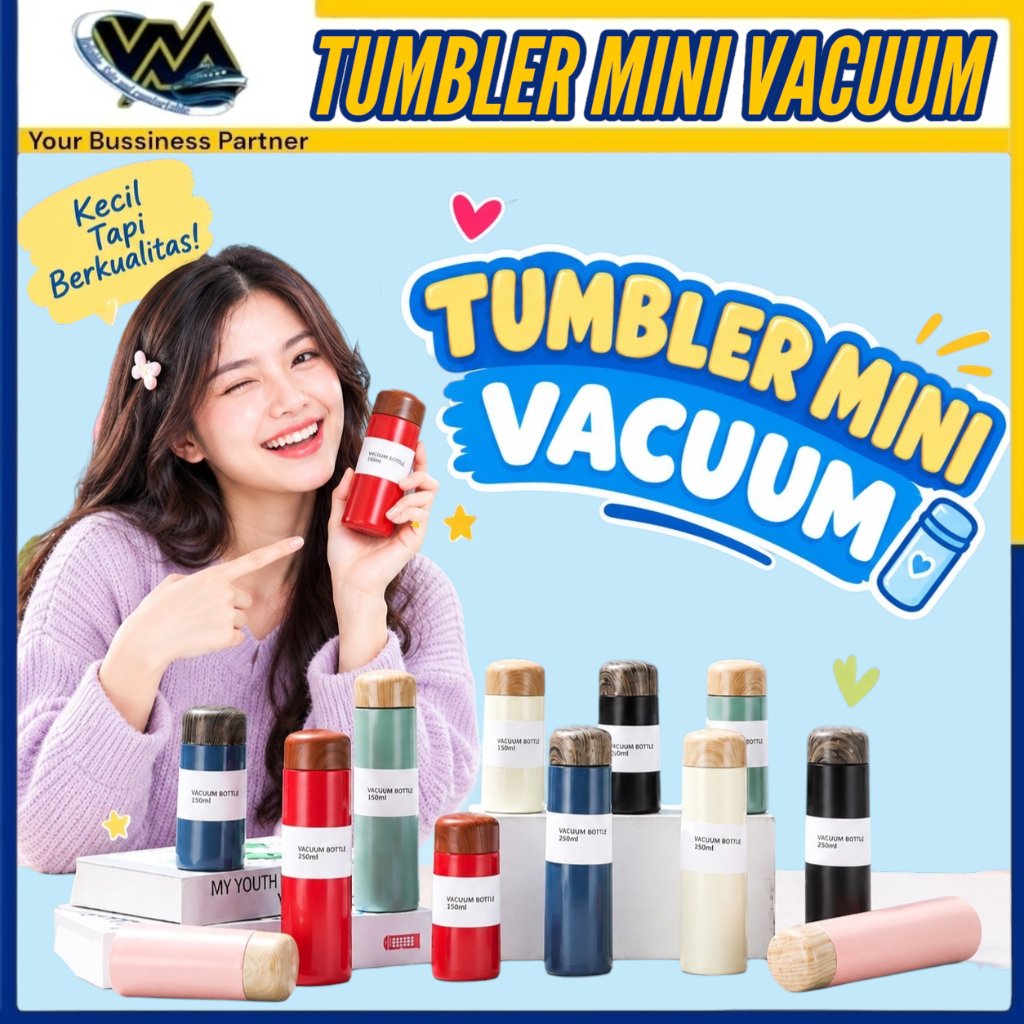 WMEDIA Tumbler Vacuum Mini Ukuran 250ML / Termos Vacuum Mini Ukuran 250ML