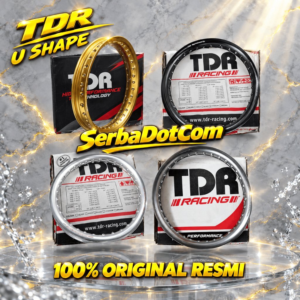 VELG TDR U SHAPE 140 RING 17 GOLD SILVER BLACK TITAN TITANIUM BROWN ORIGINAL not wm wx shape mate mi